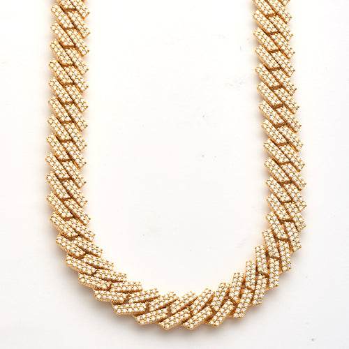 10KY 19.47CTW DIAMOND SQUARE LINK MIAMI CUBAN - Norma's Jewelry