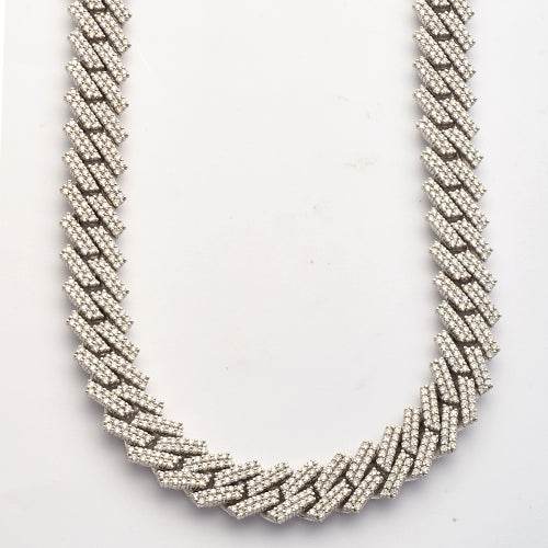 10KW 27.18CTW DIAMOND SQUARE LINK MIAMI CUBAN - Norma's Jewelry
