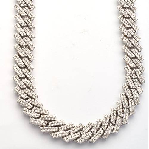 10KW 48.42CTW DIAMOND SQUARE LINK MIAMI CUBAN - Norma's Jewelry