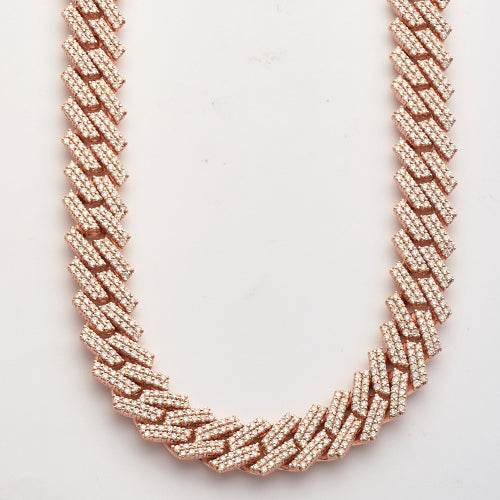 10KR 23.52CTW DIAMOND SQUARE LINK MIAMI CUBAN - Norma's Jewelry