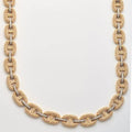 10KY+W 14.85CTW DIAMOND GUCCI LINK NECKLACE - Norma's Jewelry