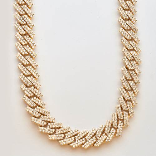10KY 44.54CTW DIAMOND SQUARE LINK MIAMI CUBAN - Norma's Jewelry