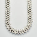 14KY 23.85CTW DIAMOND MIAMI CUBAN SPIKE CHAIN - Norma's Jewelry