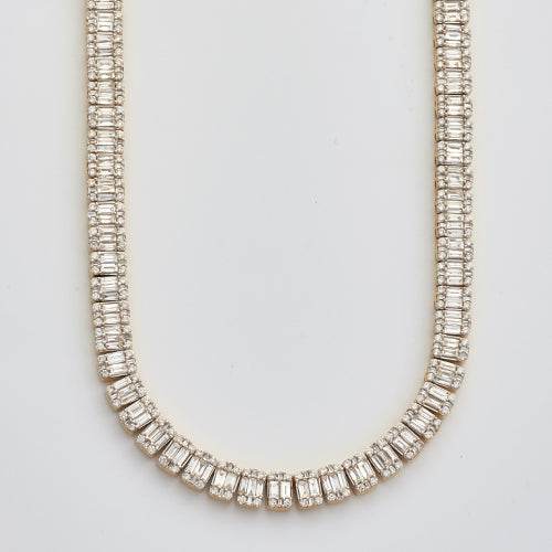 14KY 19.50CTW BAGUETTE DIAMOND SQUARE CLUSTER - Norma's Jewelry