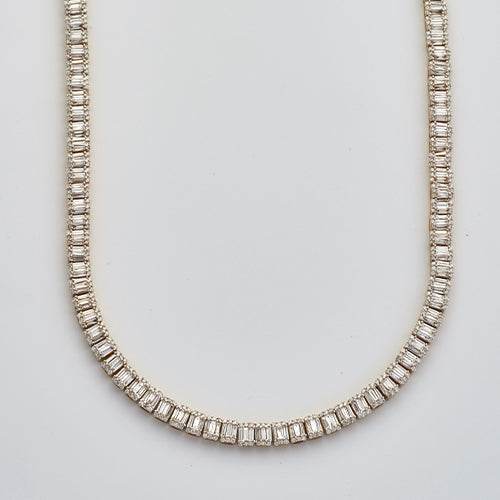 10KY 16.25CTW BAGUETTE DIAMOND SQUARE CLUSTER - Norma's Jewelry