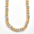 10KY+W 16.63CTW DIAMOND MIAMI CUBAN AND INFINITY - Norma's Jewelry