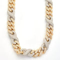 10KY+W 22.66CTW DIAMOND MIAMI CUBAN AND INFINITY - Norma's Jewelry