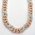 10KR+W 29.45CTW DIAMOND MIAMI CUBAN AND INFINITY - Norma's Jewelry