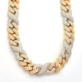 10KY+W 31.94CTW DIAMOND MIAMI CUBAN AND INFINITY - Norma's Jewelry