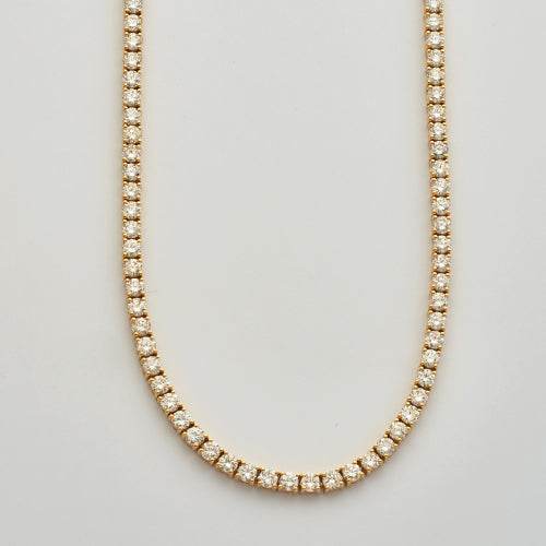 14KY 20.40CTW DIAMOND TENNIS NECKLACE - Norma's Jewelry