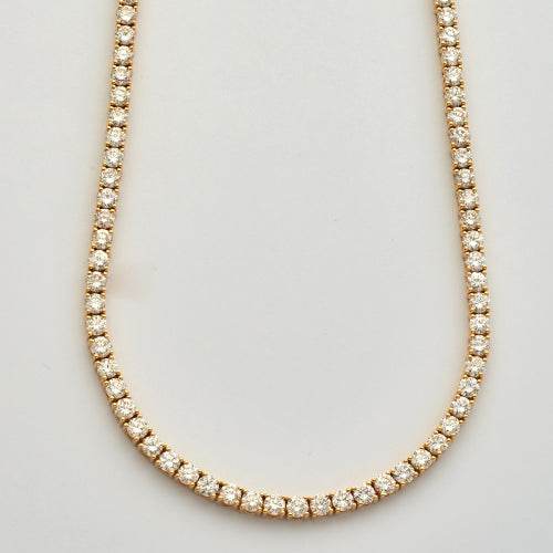 14KY 17.47CTW DIAMOND TENNIS NECKLACE - Norma's Jewelry