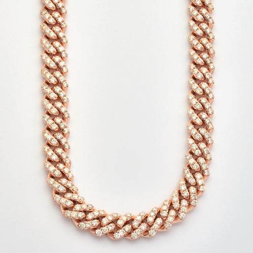 10KR 21.44CTW DIAMOND MIAMI CUBAN CHAIN - Norma's Jewelry
