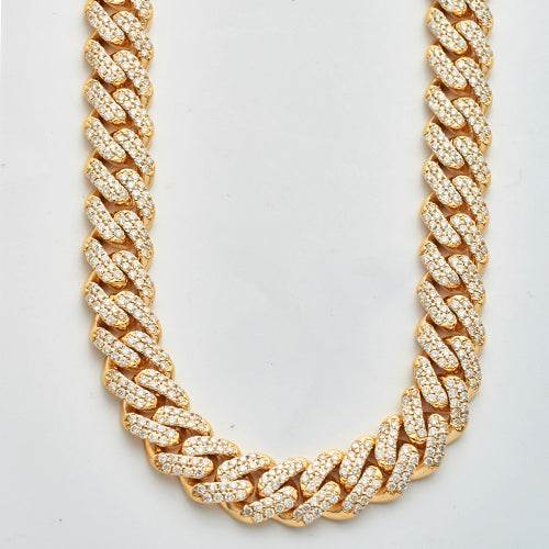 10KY 21.07CTW DIAMOND MIAMI CUBAN CHAIN - Norma's Jewelry