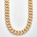 10KY 16.76CTW DIAMOND MIAMI CUBAN CHAIN - Norma's Jewelry