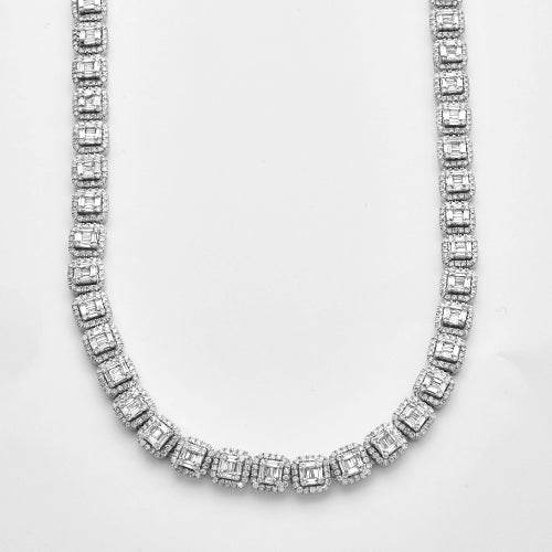 10KW 16.75CTW BAGUETTE DIAMOND SQUARE CLUSTER - Norma's Jewelry