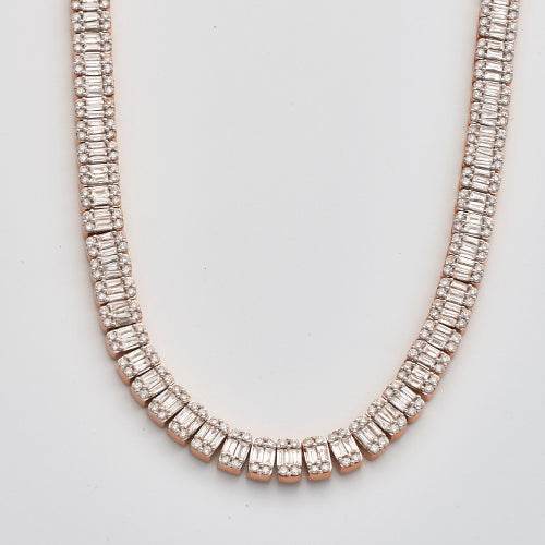10KR+W 19.50CTW BAGUETTE DIAMOND RECTANGULAR - Norma's Jewelry