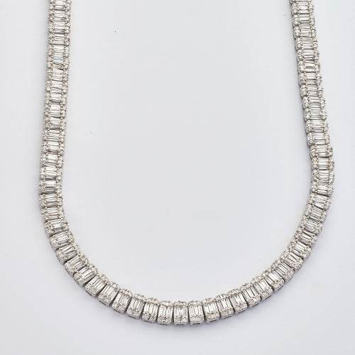 10KW 19.00CTW BAGUETTE DIAMOND RECTANGULAR CLUSTER - Norma's Jewelry