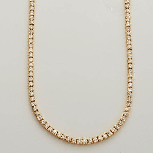 14KY 14.93CTW DIAMOND TENNIS NECKLACE - Norma's Jewelry