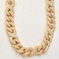10KY 69.16CTW DIAMOND CUBAN INFINITY NECKLAEC - Norma's Jewelry