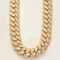 14KY 51.05CTW BAGUETTE DIAMOND MIAMI CUBAN - Norma's Jewelry