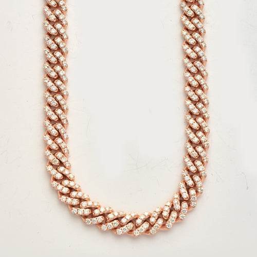 10KR 24.90CTW DIAMOND MIAMI CUBAN CHAIN - Norma's Jewelry