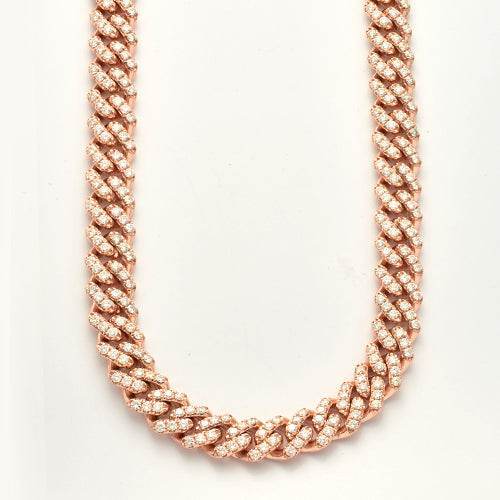 10KR 29.99CTW DIAMOND MIAMI CUBAN NECKLACE - Norma's Jewelry