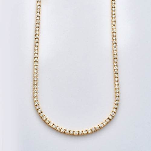 14KY 15.62CTW DIAMOND TENNIS NECKLACE - Norma's Jewelry