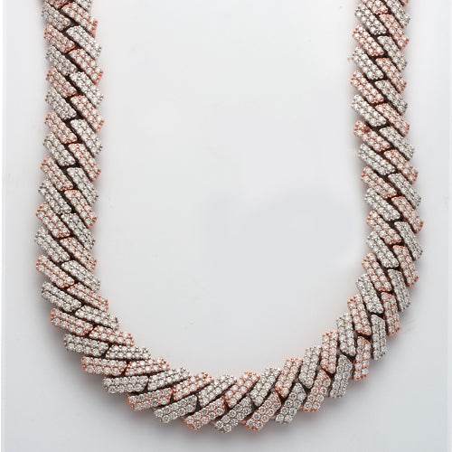 10KW+R 52.00CTW DIAMOND SQUARE CUBAN NECKLACE - Norma's Jewelry