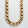 10KY 32.00CTW DIAMOND SQUARE CUBAN NECKLACE - Norma's Jewelry