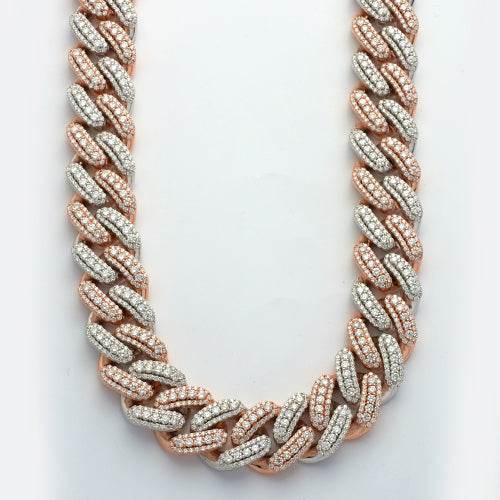 10KR+W 42.65CTW DIAMOND 3D MIAMI CUBAN CHAIN - Norma's Jewelry