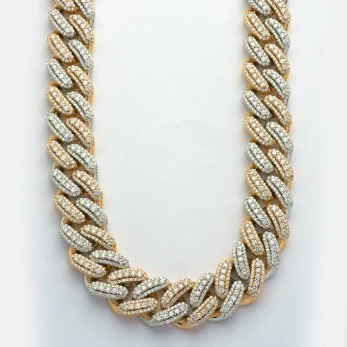 10KY 53.74CTW DIAMOND 3D MIAMI CUBAN CHAIN - Norma's Jewelry