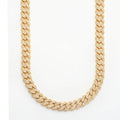 10KY 11.80CTW DIAMOND MIAMI CUBAN CHAIN 19"