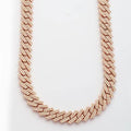 10KR 15.53CTW DIAMOND CUBAN NECKLACE- - Norma's Jewelry