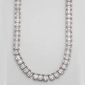 14KW 46.00CTW BAGUETTE NECKLACE - Norma's Jewelry