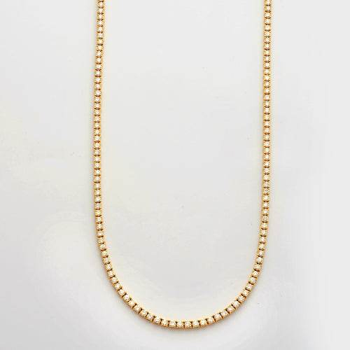 14KY 7.17CTW DIAMOND TENNIS NECKLACE - Norma's Jewelry