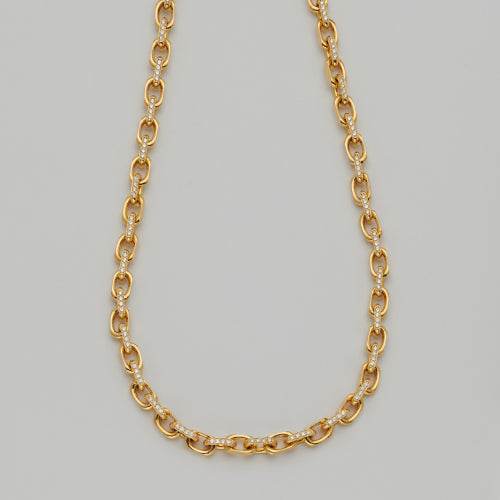 14KY 6.61CTW DIAMOND ANCHOR LINK NECKLACE - Norma's Jewelry