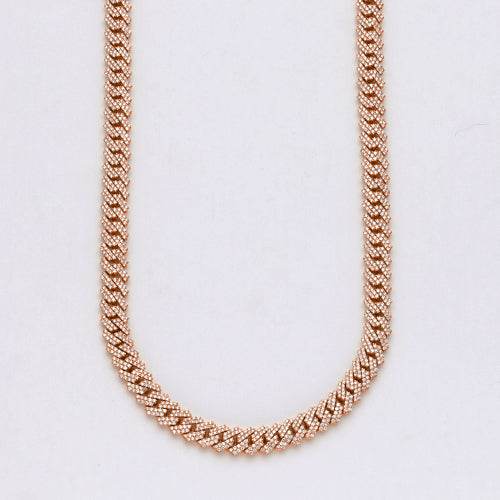 10KR 15.75CTW DIAMOND SQUARE LINK MIAMI CUBAN - Norma's Jewelry