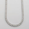 14KW 17.20CTW BAGUETTE DIAMOND NECKLACE - 2 SINGLE - Norma's Jewelry