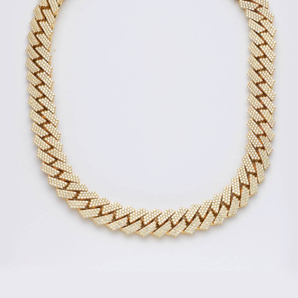 10KY 59.95CTW DIAMOND SQUARE LINK MIAMI CUBAN - Norma's Jewelry