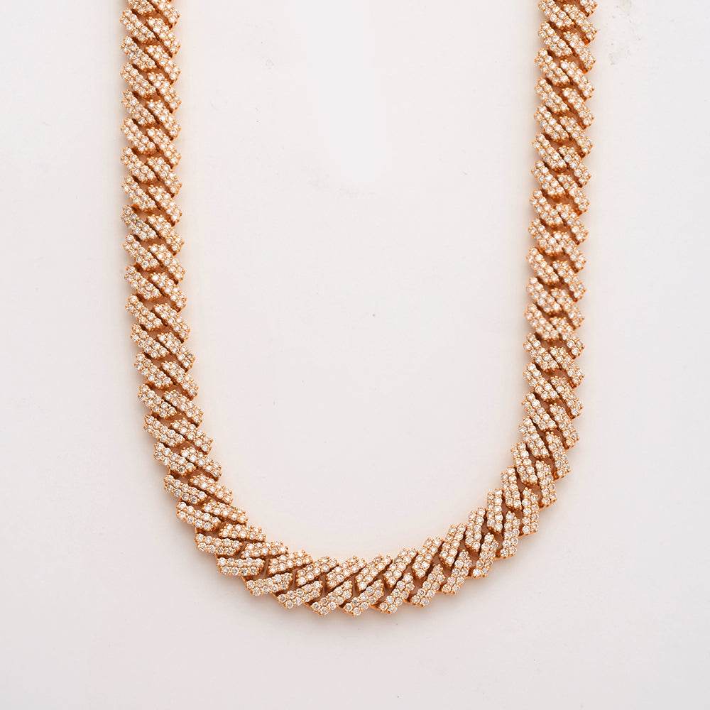 10KR 18.00CTWDIAMOND SQUARE LINK MIAMI CUBAN - Norma's Jewelry