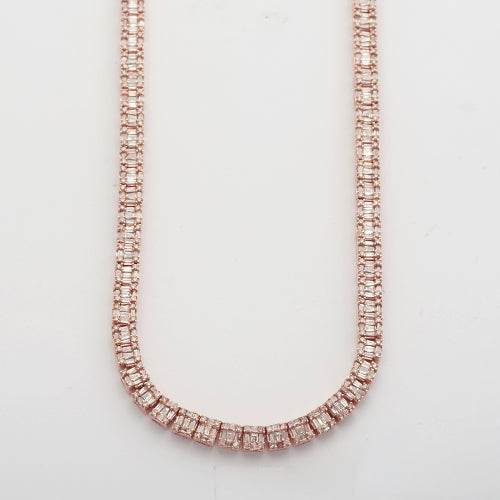 14KR 11.00CTW BAGUETTE DIAMOND SQUARE CLUSTER - Norma's Jewelry