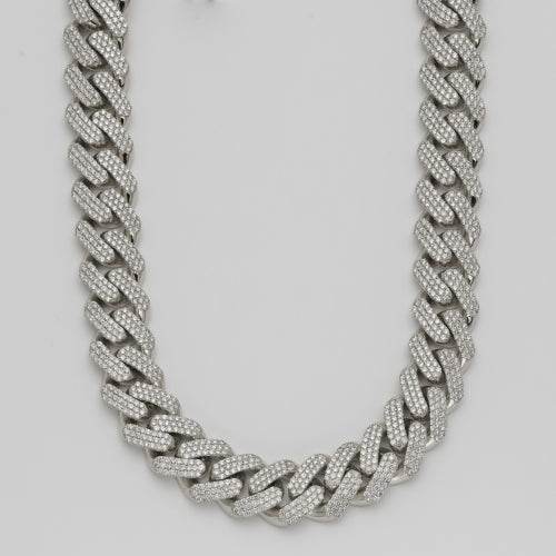 10KW 22.99CTW DIAMOND MIAMI CUBAN NECKLACE - Norma's Jewelry