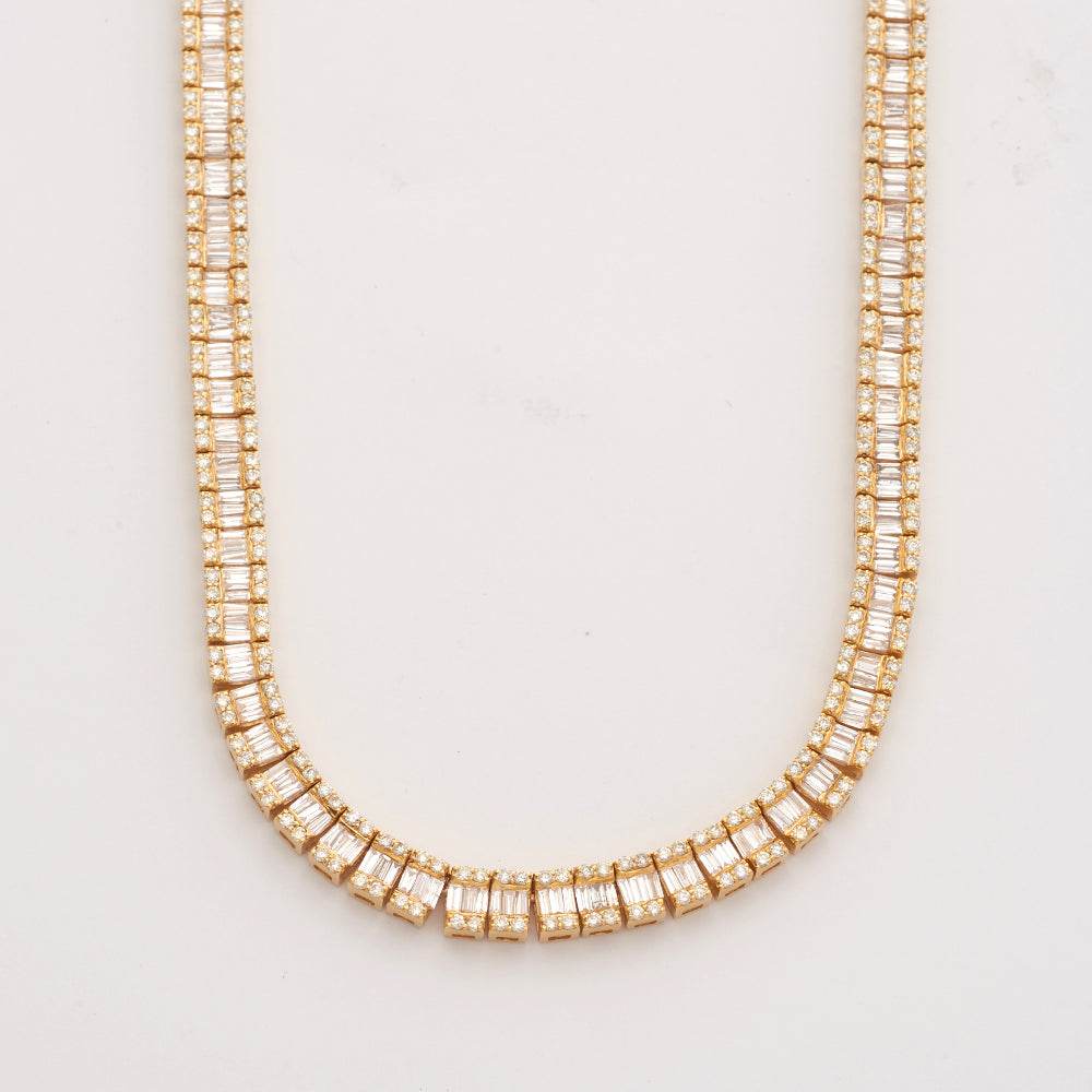 10KY 18.75CTW BAGUETTE DIAMOND SQUARE SETTING - Norma's Jewelry