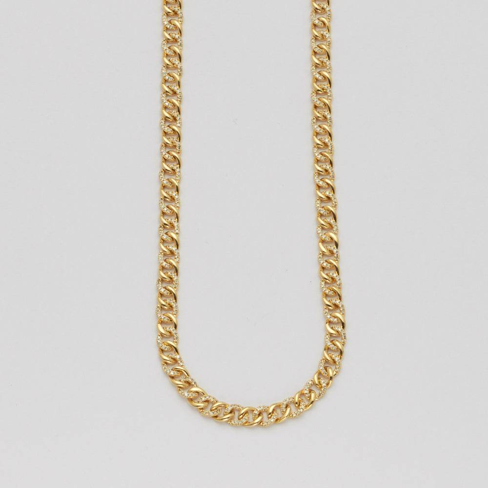 14KY 1.15CTW ALTERNATING DIAMOND MIAMI CUBAN - Norma's Jewelry