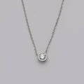 14KW 0.18CTW BEZEL DIAMOND SINGLE STONE ADJUSTABLE - Norma's Jewelry