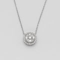 14KW 0.30CTW BAGUETTE DIAMOND ROUND CLUSTER - Norma's Jewelry