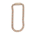 10KR+W 60.99CTW DIAMOND INFINITY FLOWER CUBAN - Norma's Jewelry