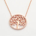 14KR 0.50CTW DIAMOND NECKLACE - 'TREE OF LIFE' - Norma's Jewelry