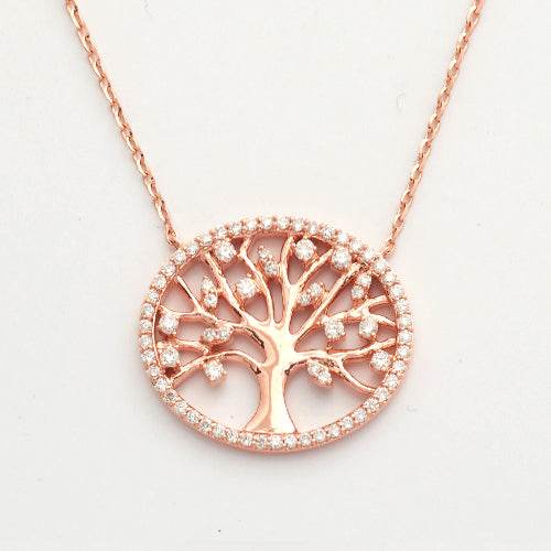 14KR 0.50CTW DIAMOND NECKLACE - 'TREE OF LIFE' - Norma's Jewelry