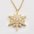 14KY 0.25CTW DIAMOND - STAR NECKLACE - Norma's Jewelry